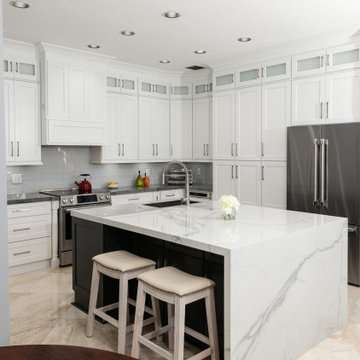 Wall Cabinets reaches the ceiling with the versatile style of the stackers, and