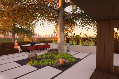 Inspiration for a 1960s home design remodel in Dallas