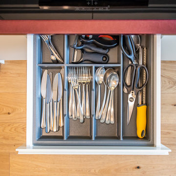 Compact Kitchen with Colour