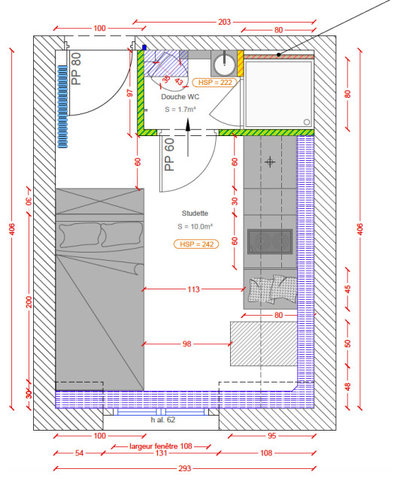8 plans d'aménagement de studios de 15 m2