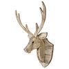 GwG Outlet Recycled Wooden Deer Head Wall Hanging