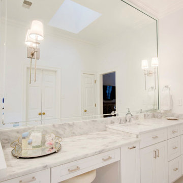 Timeless marble master bathroom