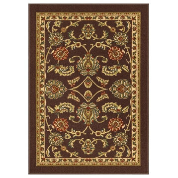 Well Woven Kings Court Tabriz Brown Traditional Oriental Area Rug 3'3" x 4'7"