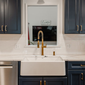 Bold and Blue Kitchen