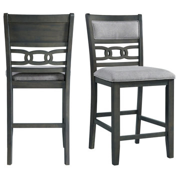 Picket House Taylor Counter Height Side Chair Set, Gray