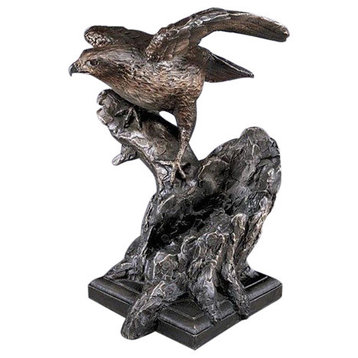 Hawk Bronze Sculpture
