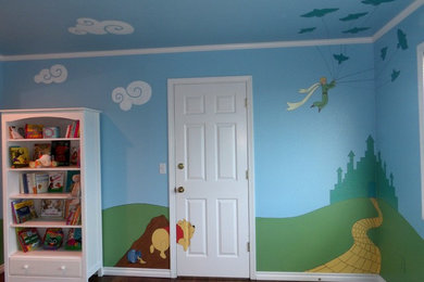 Design ideas for a contemporary kids' bedroom in Seattle.