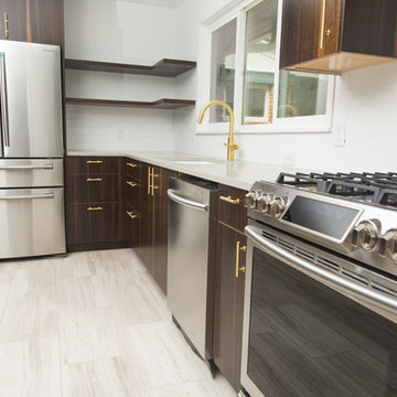 Gold Finished Kitchen