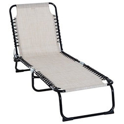 Contemporary Outdoor Chaise Lounges by Aosom