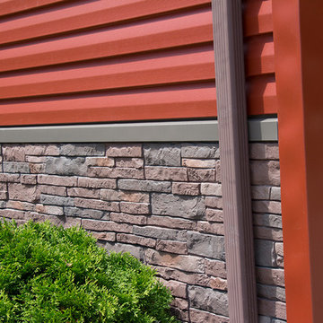 Manitowoc, WI home with Alside and Exteria Brick Siding