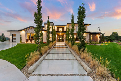 Design ideas for a modern exterior in Boise.