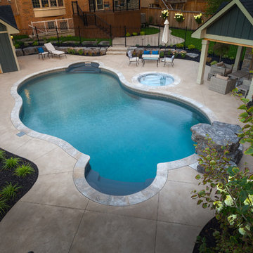 Custom Vinyl Pool, Spa & Shade Structure - Oakville