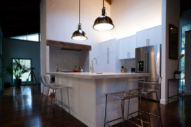 Inspiration for a transitional kitchen remodel in New York