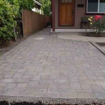 Patio, Pathway using small paver mix