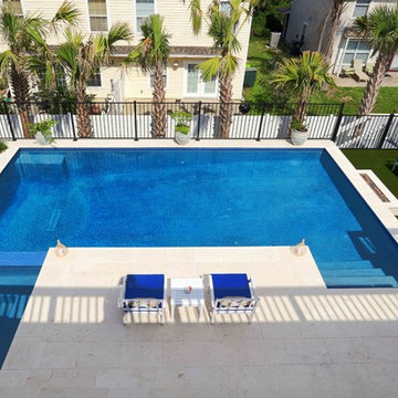 Amelia Island Coastal Contemporary Backyard