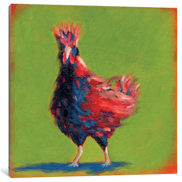 "Proud Red I" by Carol Young, Canvas Print, 12"x12"