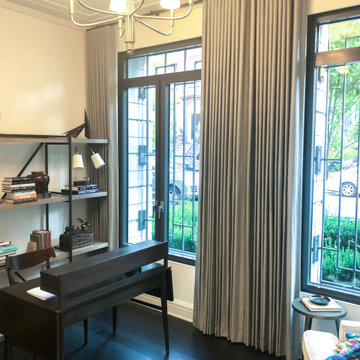 Greenwich Village Brownstone – Lutron Shades and Draperies