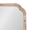 Marston Wood Framed Wall Mirror, Rustic Brown 24x24