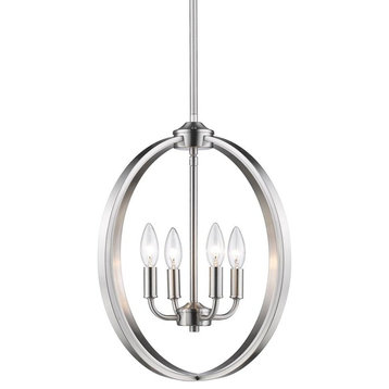 Colson 4-Light Chandelier, Pewter