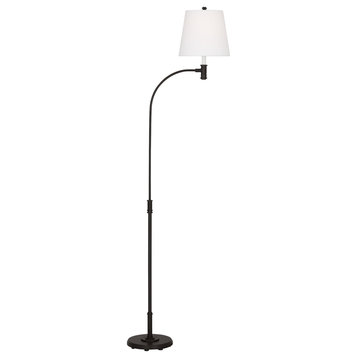 Belmont Casual 1-Light Indoor Extra Large Task Floor Lamp, Aged Iron