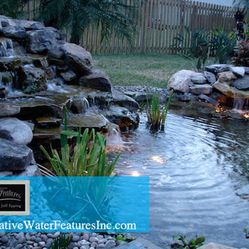 Small pool waterfall