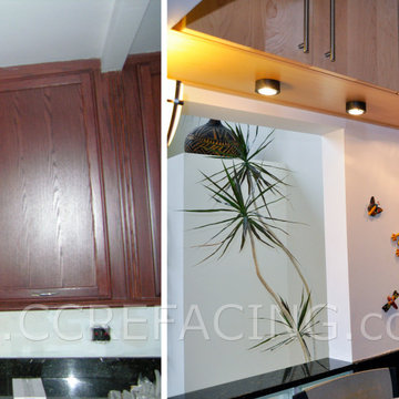 San Francisco reface with Natural Maple slab doors