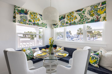Dining room - coastal dining room idea in Tampa