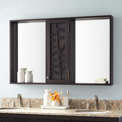 48" LOUISE MEDICINE CABINET - DARK BROWN - Medicine Cabinets