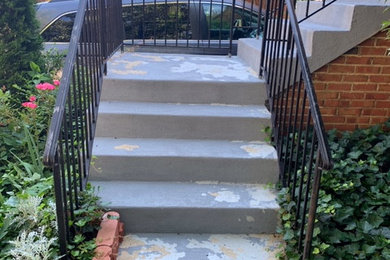 Refinish Exterior Cement Stairs-Before Photo