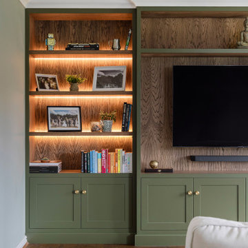 BESPOKE BUILT-IN MEDIA UNIT FOR SURREY HOME
