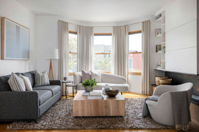 Photo of a scandinavian living room in San Francisco.