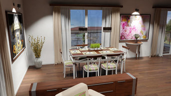Interior Design & 360 Grad Visualisierung einer Maisonettewohnung in Radebeul