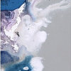 "Cerulean waters" Canvas Art, 48"x32"