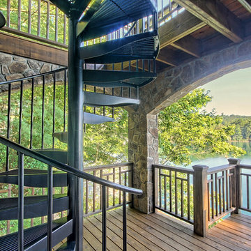 Georgia Lake House with Multi Level Deck