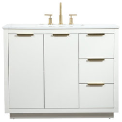 Contemporary Bathroom Vanities And Sink Consoles by Elegant Furniture & Lighting