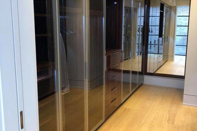 Custom Walk-in Closet with Glass Doors