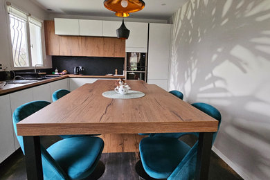 Idée de décoration pour une cuisine minimaliste.