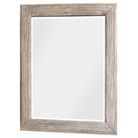 Catania Mirror, Weathered Pine/White