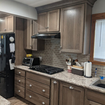 Before and After pictures of Kitchen Remodel in Elmira