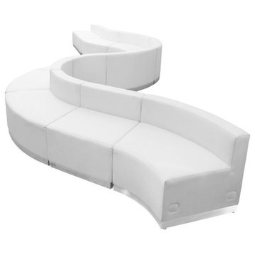 Flash Furniture Hercules Alon 10 Piece Reception Seating in White