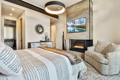 Example of a trendy bedroom design in Salt Lake City