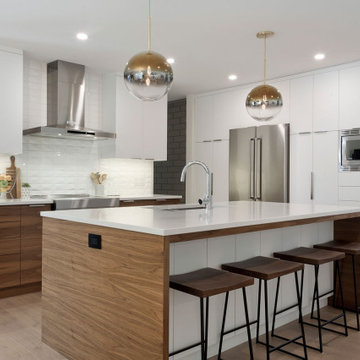 Contemporary Walnut Kitchen