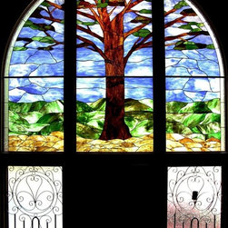 Tree of Life Frenkel - Stained Glass Panels