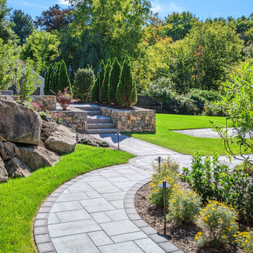 Patio and Spa Landscape Design Natick, MA
