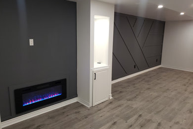 Trendy family room photo in Other