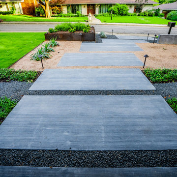 Mid-Century Modern Curb Appeal | Preston Hollow Architectural Pathways