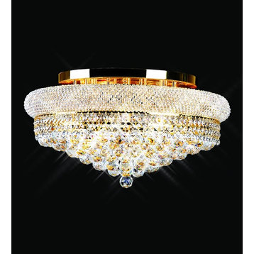 Artistry Lighting Primo Collection Flush Mount Chandelier 16x08, Gold