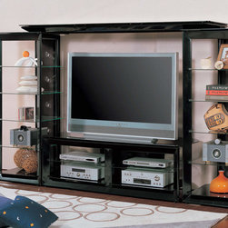 Pearl Angled-Frame Modern Entertainment Wall Unit - $1205.20 - Entertainment Centers And Tv Stands