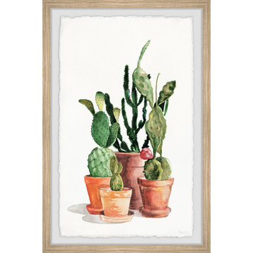 "Cactus Variety" Framed Painting Print, 16"x24"
