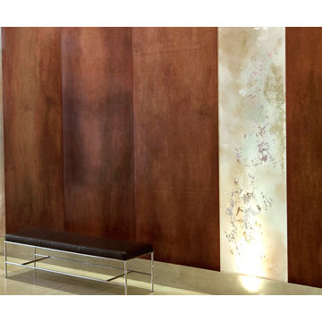Wood Fabrication - Mahogany Wall Panels.